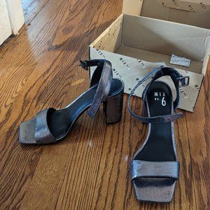 Dressy Sandal Heel - Mix No. 6 Leil Sandal - Pewter